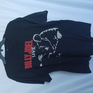 Billy Joel Live 2015 T-Shirt 2 Sided Black Size L Rockabilia Retro